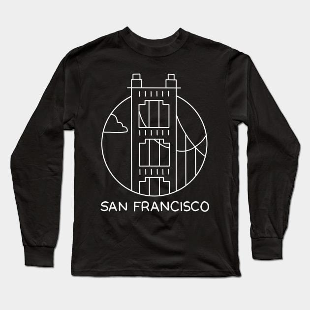 Golden Gate Bridge Long Sleeve T-Shirt by valentinahramov